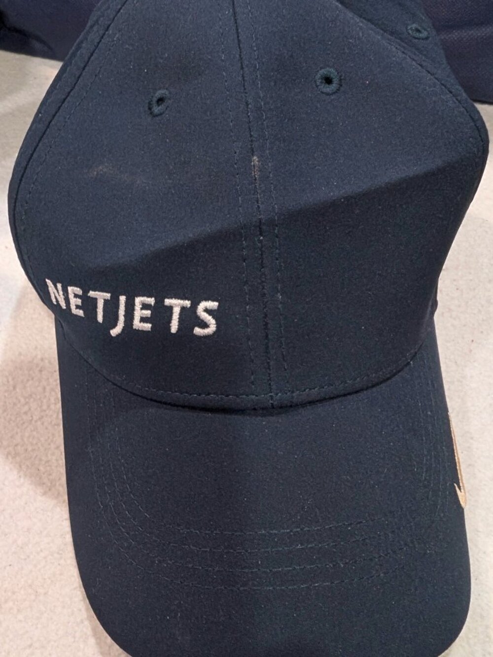Nike Legacy91 NetJets Navy Dri-FIT Baseball Cap - 1354